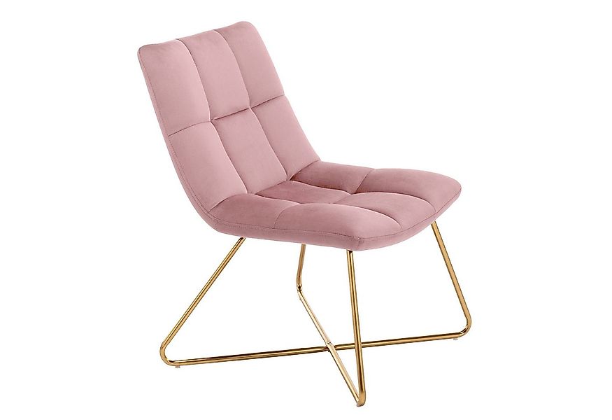 Duhome Loungesessel WY-8098 x1, Sessel Stuhl Samt Gestell Golden gesteppt L günstig online kaufen