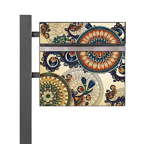 Banjado Standbriefkasten Anthrazit 45x120x16.5cm Groß Inkl. Montagematerial günstig online kaufen