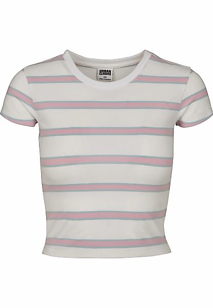 URBAN CLASSICS T-Shirt "Urban Classics Damen Ladies Stripe Cropped Tee" 1 S günstig online kaufen