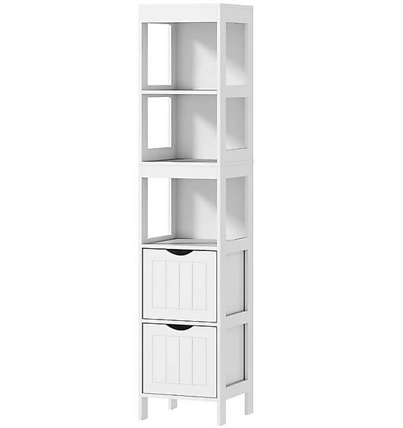 XDOVET Barschrank Badezimmerschrank, Kompaktes Badezimmerregal mit 2 Schubl günstig online kaufen