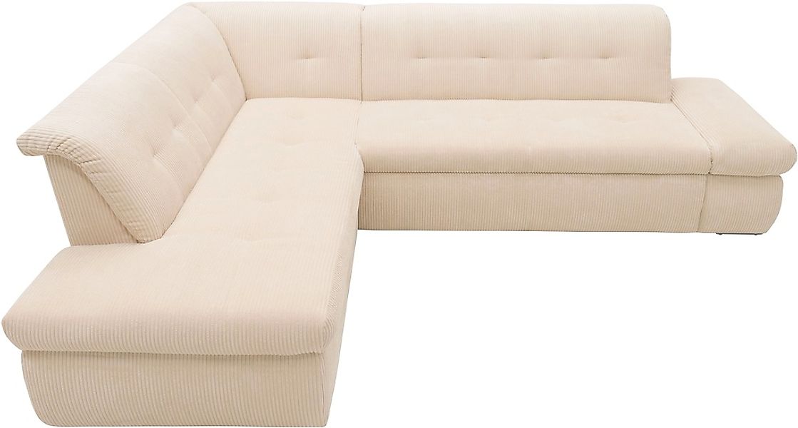 DOMO collection Ecksofa »Moric L-Form«, wahlweise mit Bettfunktion und Arml günstig online kaufen