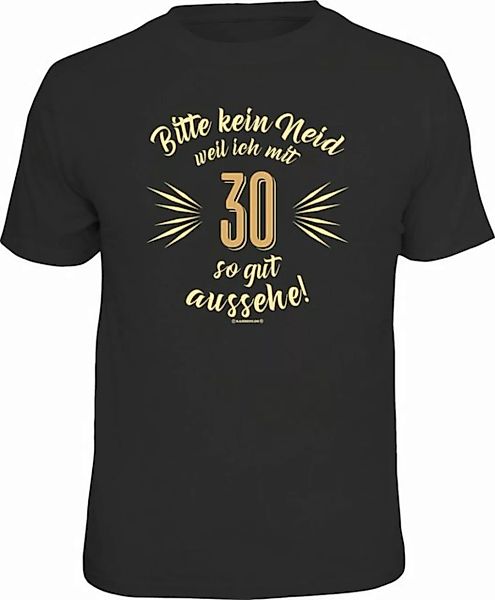 RAHMENLOS® T-Shirt als Geschenk zum 30. Geburtstag - Bitte kein Neid günstig online kaufen