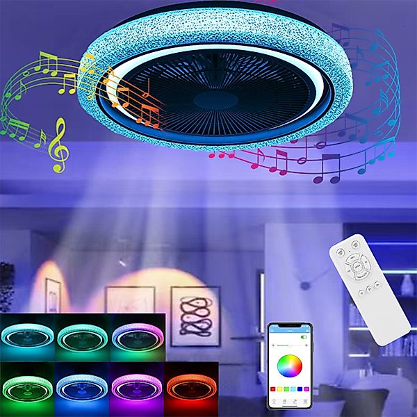 oyajia LED Deckenleuchte 50W Musik RGB günstig online kaufen