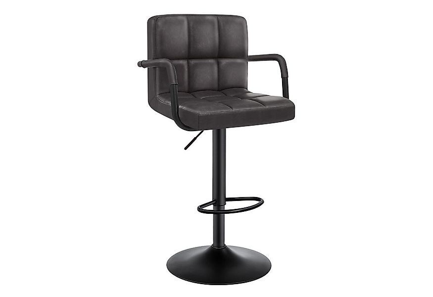 Woltu Barhocker (1 St), mit Rückenlehne, Kunstleder höhenverstellbar drehba günstig online kaufen