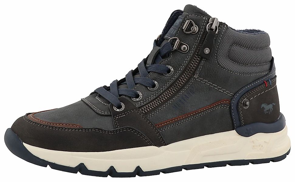 Mustang Shoes Sneaker "Mart" High Top Sneaker, Schnürboots mit Reißverschlu günstig online kaufen