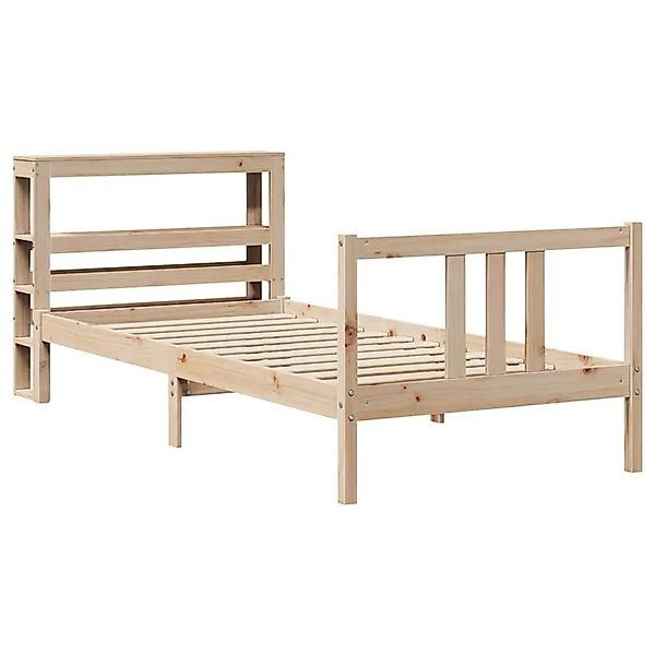 vidaXL Bettgestell mit Kopfteil Ohne Matratze 75x190 cm 3305953 günstig online kaufen