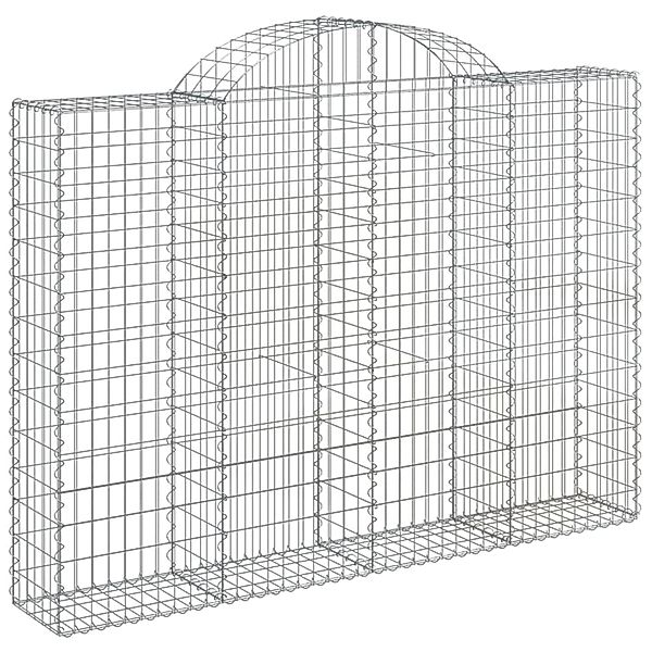 vidaXL Gabionen mit Hochbogen 6 Stk 200x30x140/160cm Eisen 1668903 günstig online kaufen