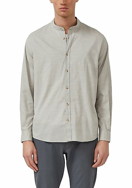 s.Oliver Langarmhemd mit Stehkragen und Knopfleiste günstig online kaufen