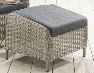 Destiny Fußhocker CASA, 66x58cm, Aluminium, Polyrattan, günstig online kaufen