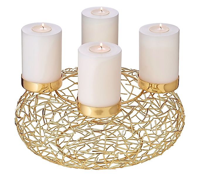 EDZARD Adventskranz Milano, (34 cm) Kerzenhalter günstig online kaufen