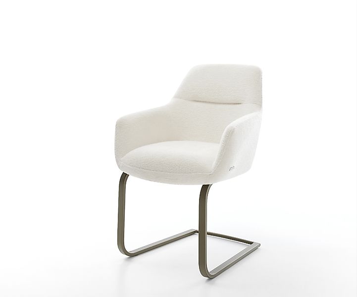 Freischwinger Pejo-Flex Bouclé Soft Beige Freischwinger flach Effektfinish günstig online kaufen
