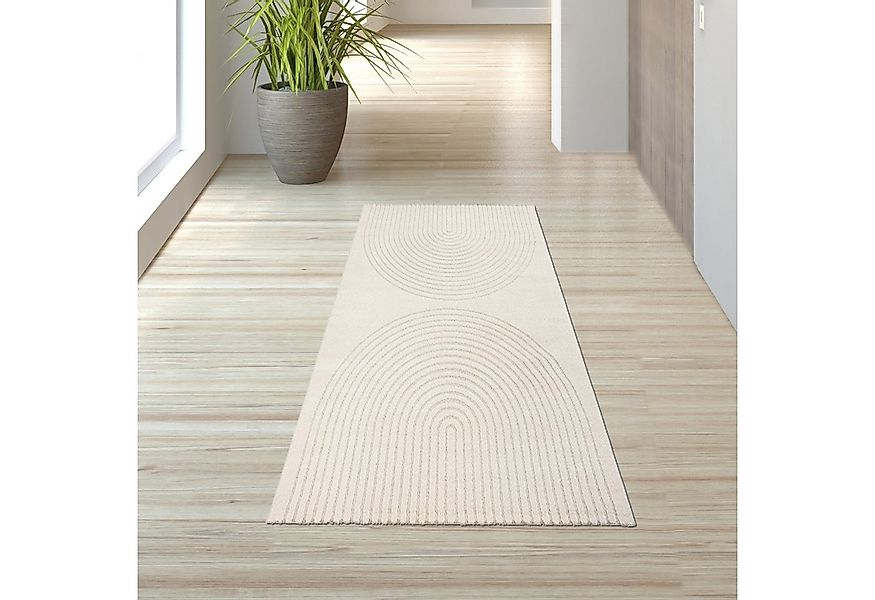 TeppichHome24 Teppich Schlafzimmer Wohnzimmer Teppich Hoch- Tiefeffekt Boge günstig online kaufen