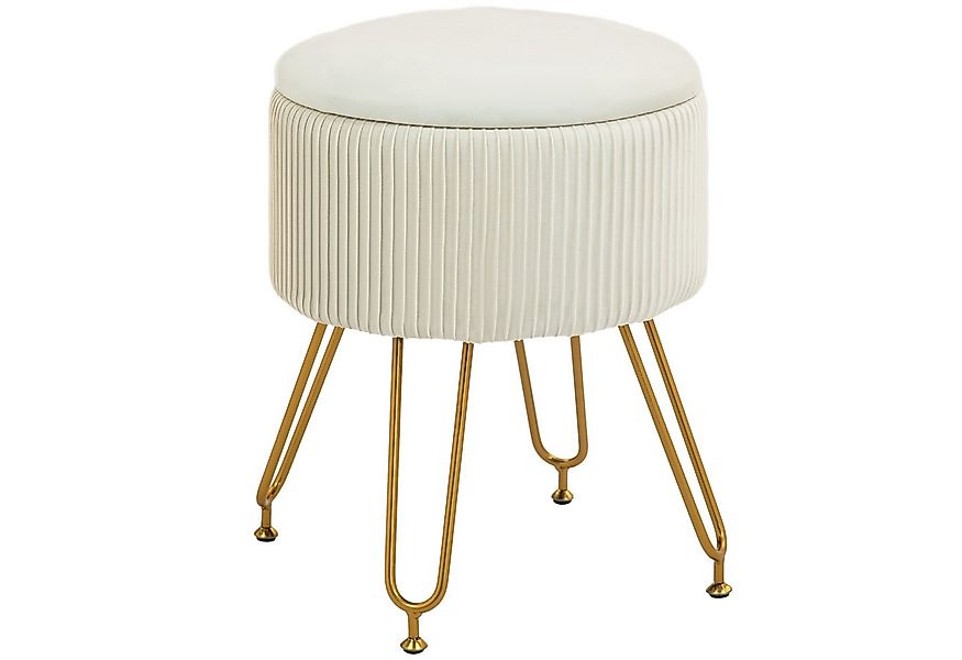 HOMCOM Sitzbank 2-in-1, mit Stauraum, Deckel, Samtoptik (Truhenbank, 1-St., günstig online kaufen