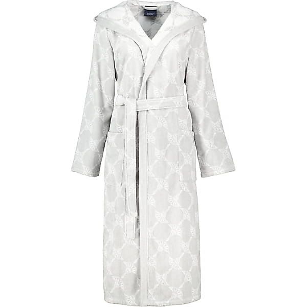 JOOP! Damen Bademantel Cornflower - Kapuze 1646 - Farbe: Silber - 76 - XS günstig online kaufen