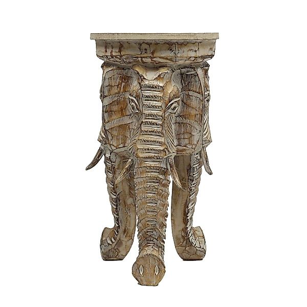 Oriental Galerie Blumenhocker Natur Rundhocker Elefant günstig online kaufen