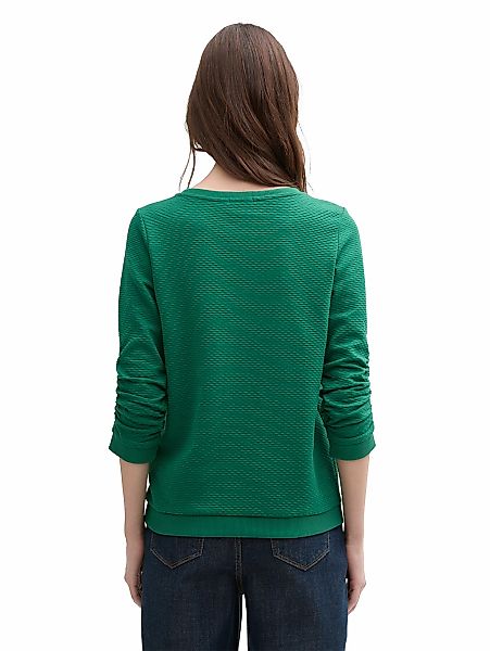 TOM TAILOR Denim Sweatshirt, mit besonderer Materialoberfläche günstig online kaufen