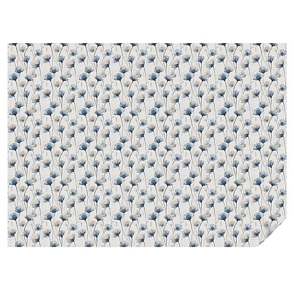 Tulup Fensterfolie Blaue Blumen Folie für Fenster Sichtschutz 200x146 cm We günstig online kaufen