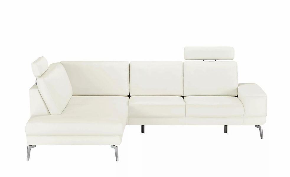 meinSofa Ecksofa aus Leder Dana ¦ weiß ¦ Maße (cm): B: 269 H: 86 T: 222.0 P günstig online kaufen