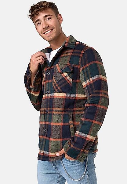 Indicode Winterjacke Spin mit klassischem Karomuster günstig online kaufen