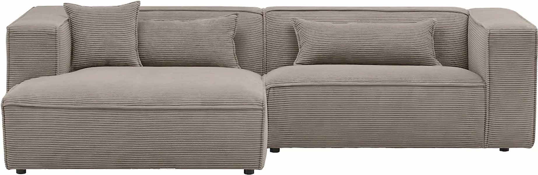 LeGer Home by Lena Gercke Ecksofa "PIARA mit Kedernaht in Cord oder Leineno günstig online kaufen