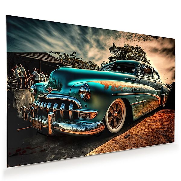 Primedeco Glasbild Wandbild Oldtimer Show, 3D günstig online kaufen