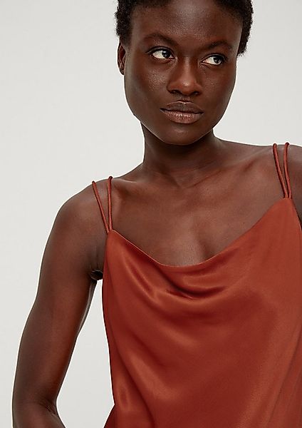 s.Oliver Blusentop Bluse Satin-Top aus Viskose günstig online kaufen