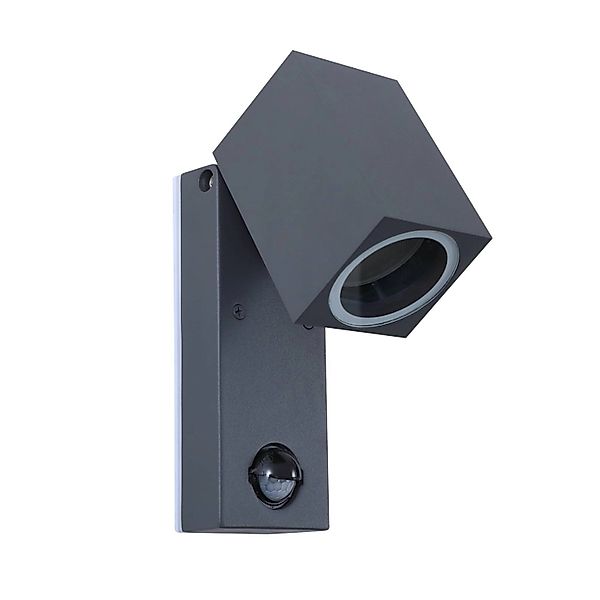 Lindby Wandleuchte Außen Othil 10020320 mit Bewegungsmelder Spritzwasserges günstig online kaufen