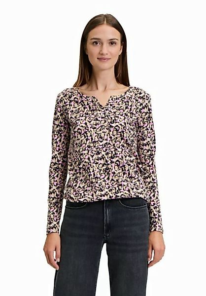 Betty&Co Kurzarmshirt Betty & Co Casual-Shirt mit Gummizug (1-tlg) Druck günstig online kaufen