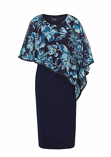 GOLDNER Etuikleid "Kurzgröße Festliches Kleid mit Chiffonüberwurf" günstig online kaufen