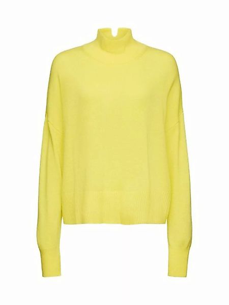 Esprit Collection Stehkragenpullover Pullover mit Stehkragen aus Wollmix günstig online kaufen