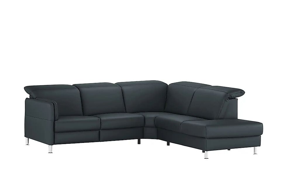 meinSofa Leder-Ecksofa  Leon ¦ blau ¦ Maße (cm): B: 259 H: 83 T: 236.0 Pols günstig online kaufen