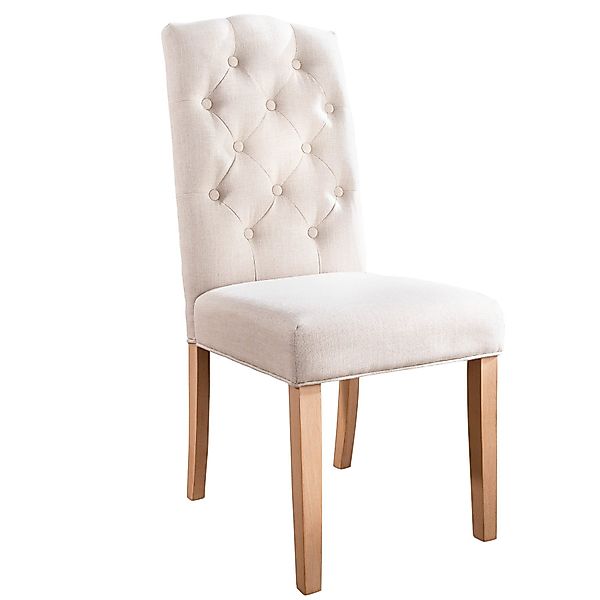 riess-ambiente Polsterstuhl CASTLE beige (Einzelartikel, 1 günstig online kaufen