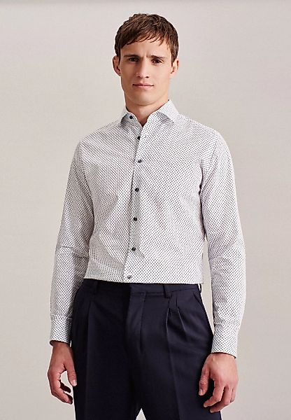 seidensticker Businesshemd "Shaped", Shaped Langarm Kentkragen Paisley günstig online kaufen