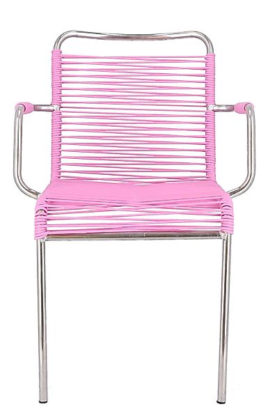 Fiam Stuhl Spaghetti aus Aluminium, Pink günstig online kaufen