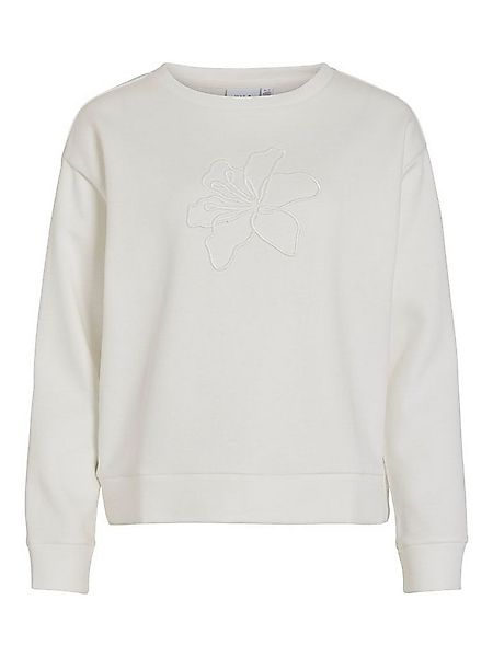 Vila Sweatshirt VIFRIDEA FLOWER EMB O-NECK günstig online kaufen