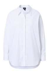 Ulla Popken Hemdbluse Hemdbluse oversized Hemdkragen günstig online kaufen