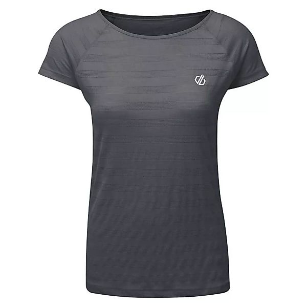 Dare2b Defy Kurzärmeliges T-shirt 16 Ebony Grey Stripe günstig online kaufen