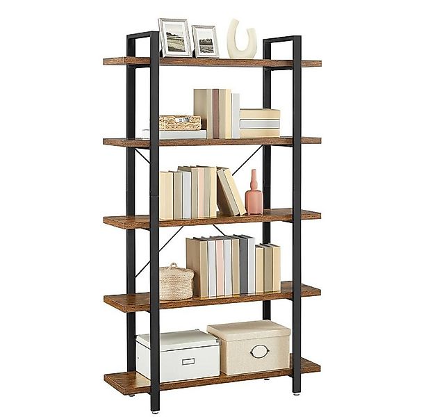 VASAGLE Bücherregal Standregal, mit 4/5 Ebenen, einfacher Aufbau günstig online kaufen