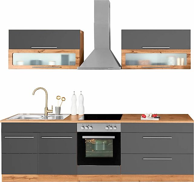 KOCHSTATION Küchenzeile "KS-Wien" Breite 260 cm, wahlweise mit E-Geräten günstig online kaufen