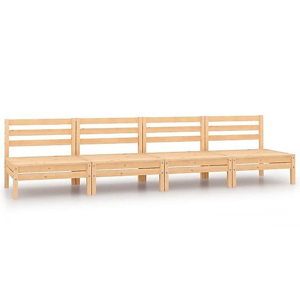 furnicato Sofa-Mittelelement Garten-Mittelsofas 4 Stk. Massivholz Kiefer (1 günstig online kaufen