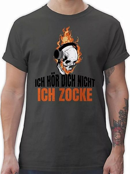 Shirtracer T-Shirt Ich hör dich nicht Ich zocke Totenkopf Nerd Geschenke günstig online kaufen