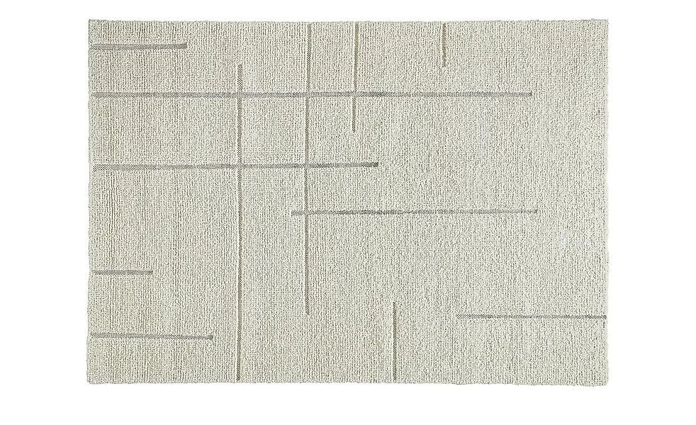 Handweb-Teppich  Boutique ¦ beige ¦ Wolle,Baumwolle ¦ Maße (cm): B: 70 Tepp günstig online kaufen