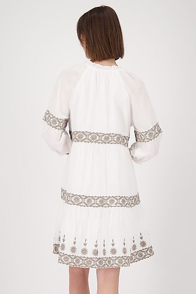 Monari Blusenkleid mit kontrastfarbener Spitze günstig online kaufen