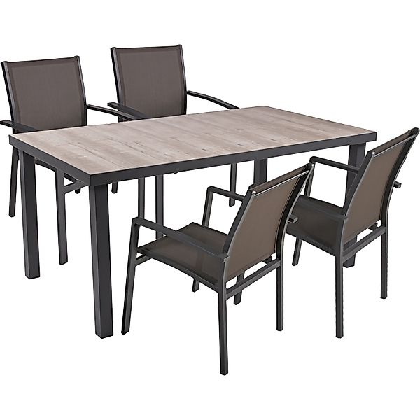 Garden Pleasure Garten-Essgruppe "RANA" 5 Stk. tlg. günstig online kaufen