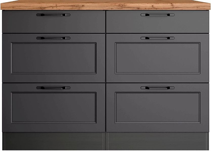 KOCHSTATION Unterschrank "KS-Lana", Breite 120 cm günstig online kaufen