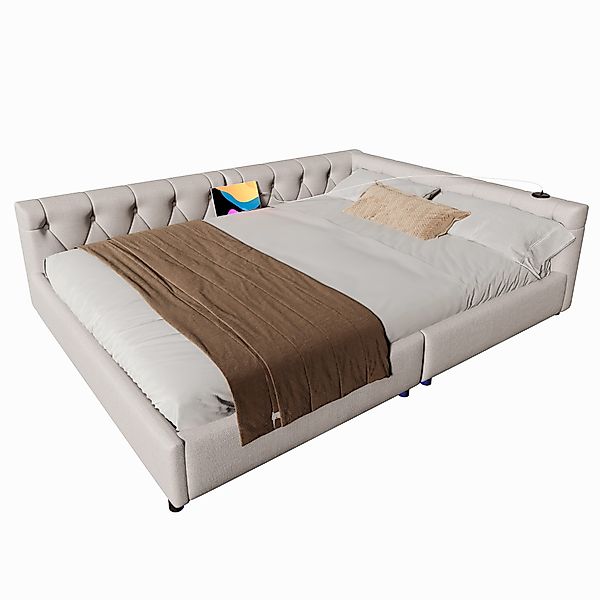 TavilaEcon Daybett Schlafsofa Tagesbett, Kopfteil mit günstig online kaufen