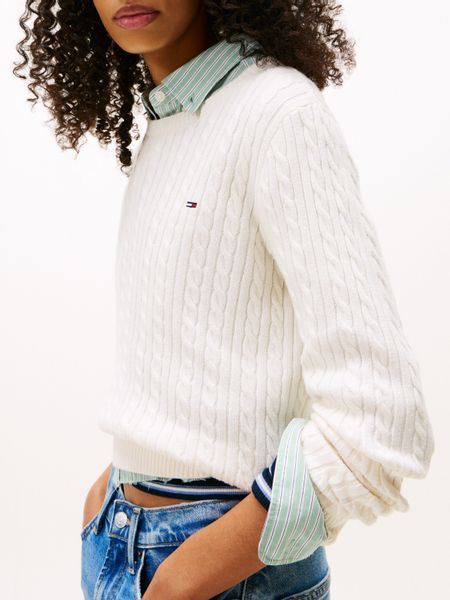 Tommy Jeans Strickpullover TJW CABLE ESSENTIAL günstig online kaufen