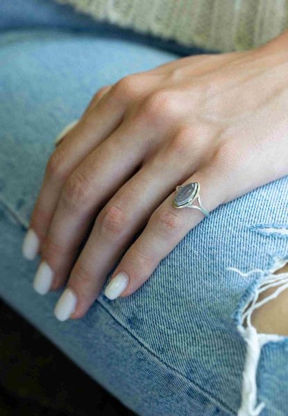 mantraroma Silberring SARALA Ellipse aus 925 günstig online kaufen