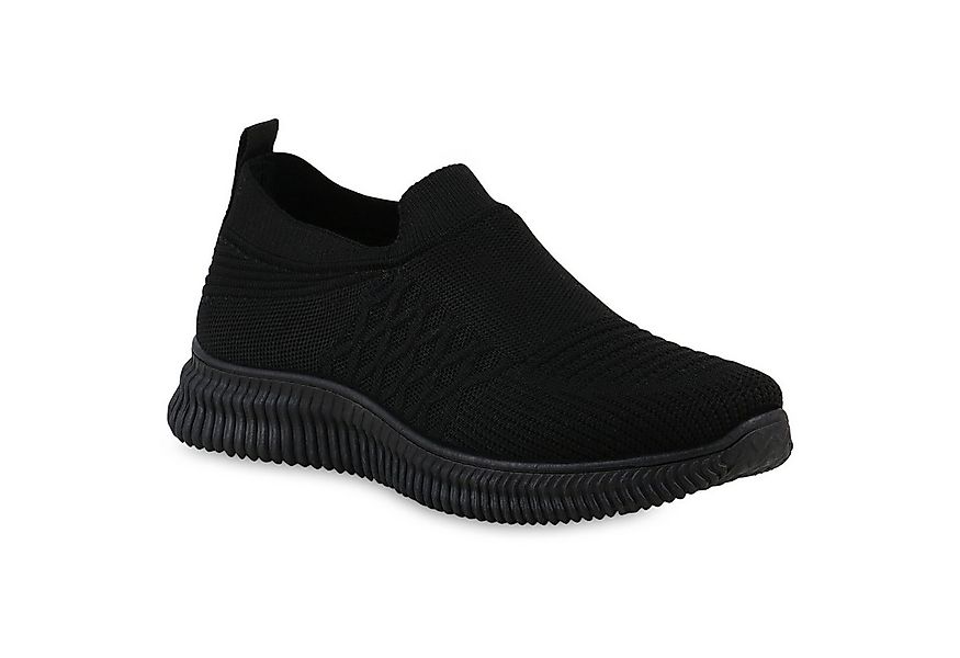 VAN HILL 841676 Laufschuh Damen Slip Ons Sportschuhe Sportliche Strick Prof günstig online kaufen