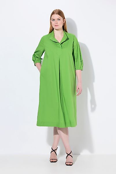 Ulla Popken Midikleid Midikleid Papertouch A-Linie günstig online kaufen